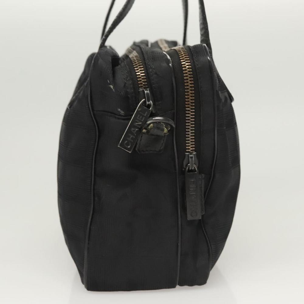 CHANEL New Travel line Hand Bag Nylon 2way Black CC Auth bs25876 - Picture 4 of 16